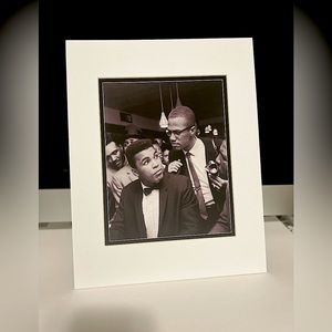 Legends Muhamed Ali and Malcolm X / Blood Brothers matted print size 11 …
